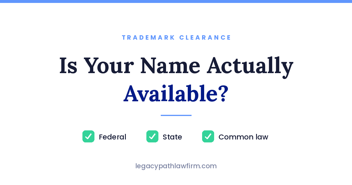 How to check whether a trademark is available &mdash; USPTO search, state registers, and common-law use
